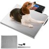 VEVOR Digital Livestock Scale 400Lbs x 0.2Lbs Pet Vet Scale Stainless Steel Large Platform Postal Shipping Scale Industrial Floor Scale dog Scale for