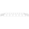 Dog Kennel Silver 871.9 ftÂ² Steel