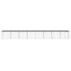 Chicken Cage with Roof Anthracite 316.1"x38.6"x35.4" Galvanized Steel