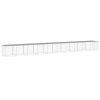Chicken Cage with Roof Light Gray 394.9"x38.6"x35.4" Galvanized Steel
