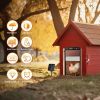Automatic Chicken Coop Door SolarPowered Chicken Door LCD Displayand Roll-up Door Anti-pinch FeatureChicken Coop Door Solar Powered Chicken Door Opene