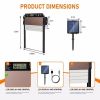 Automatic Chicken Coop Door SolarPowered Chicken Door LCD Displayand Roll-up Door Anti-pinch FeatureChicken Coop Door Solar Powered Chicken Door Opene