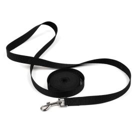 Dog Lead Leashes Rope Outdoor Free Custom Dog IDTag Walking Running Training Long Leashes For Dogs Cats Supplies 4 Color 1.5M-6M (Color: Black, size: 1.5M)